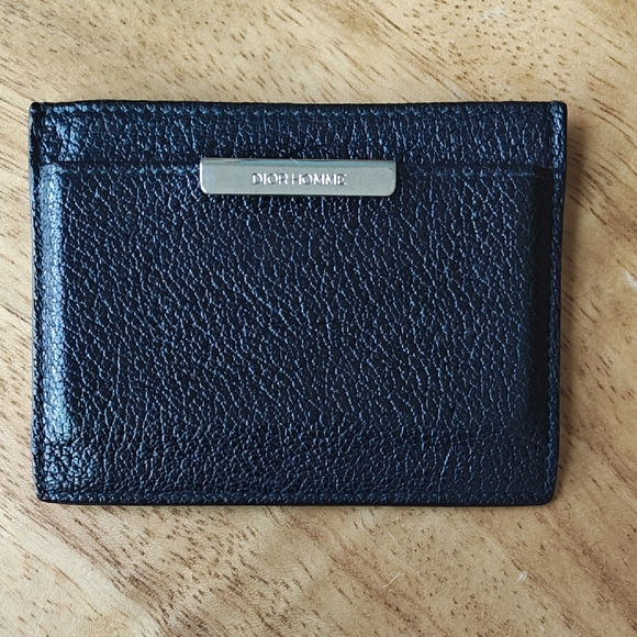 Black Leather Card Holder